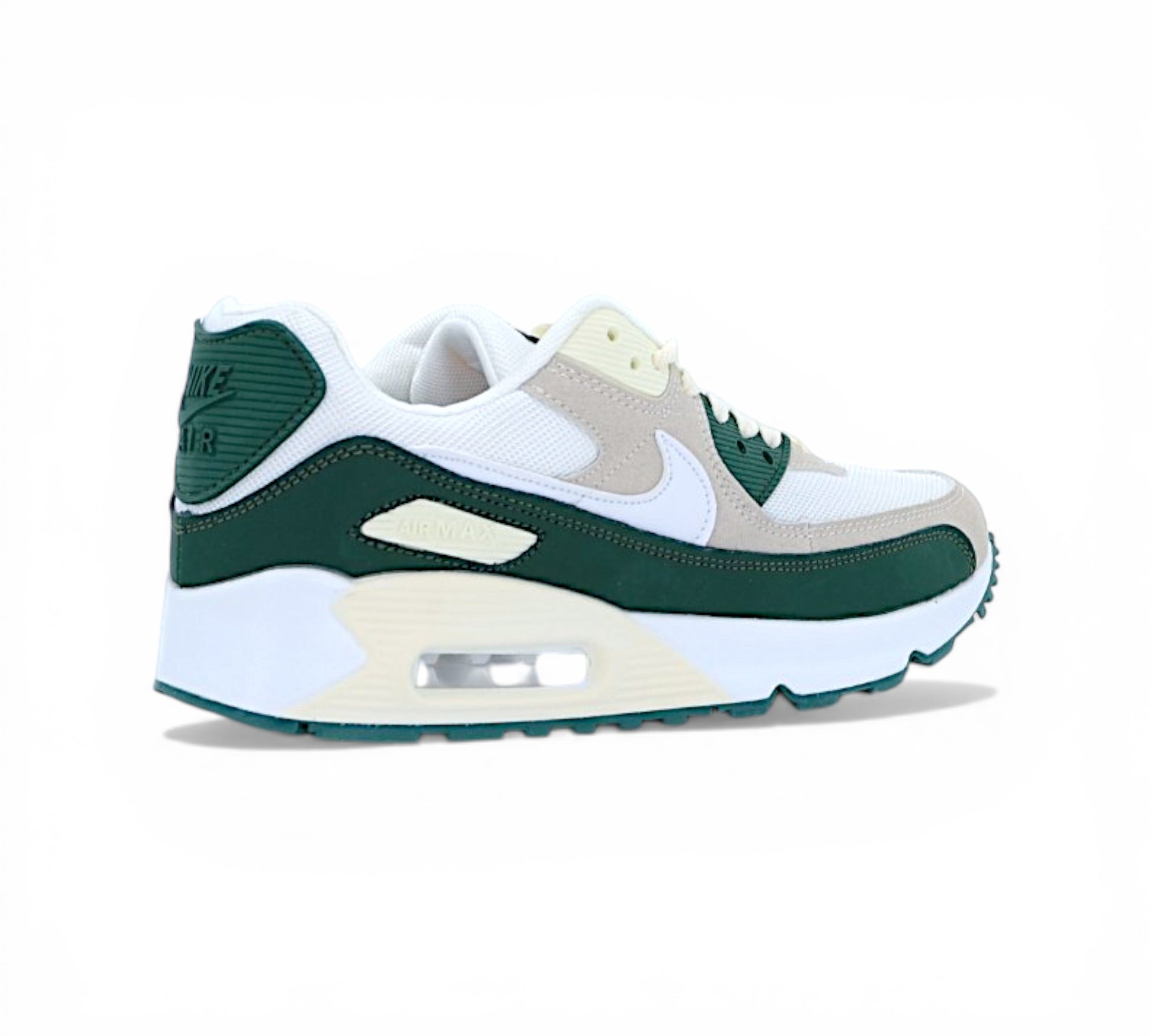 Кроссовки Nike Air Max 90, зеленые, вид сбоку