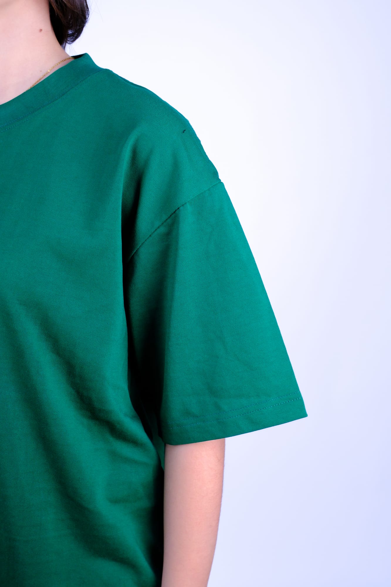 Футболка базовая хлопок — Тёмно-зелёный