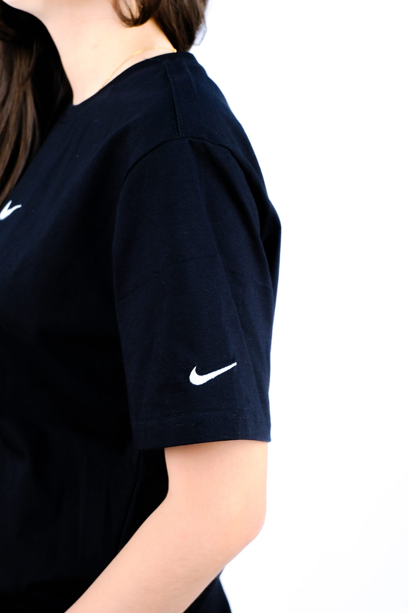 Футболка Nike swoosh оверсайз — Чёрный