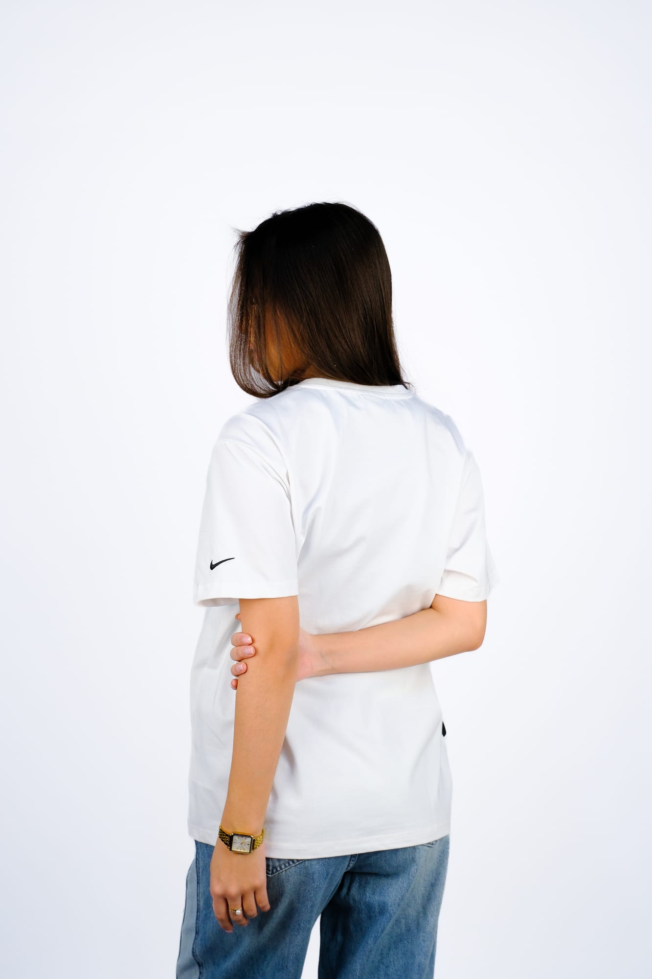 Футболка Nike swoosh оверсайз — Белый
