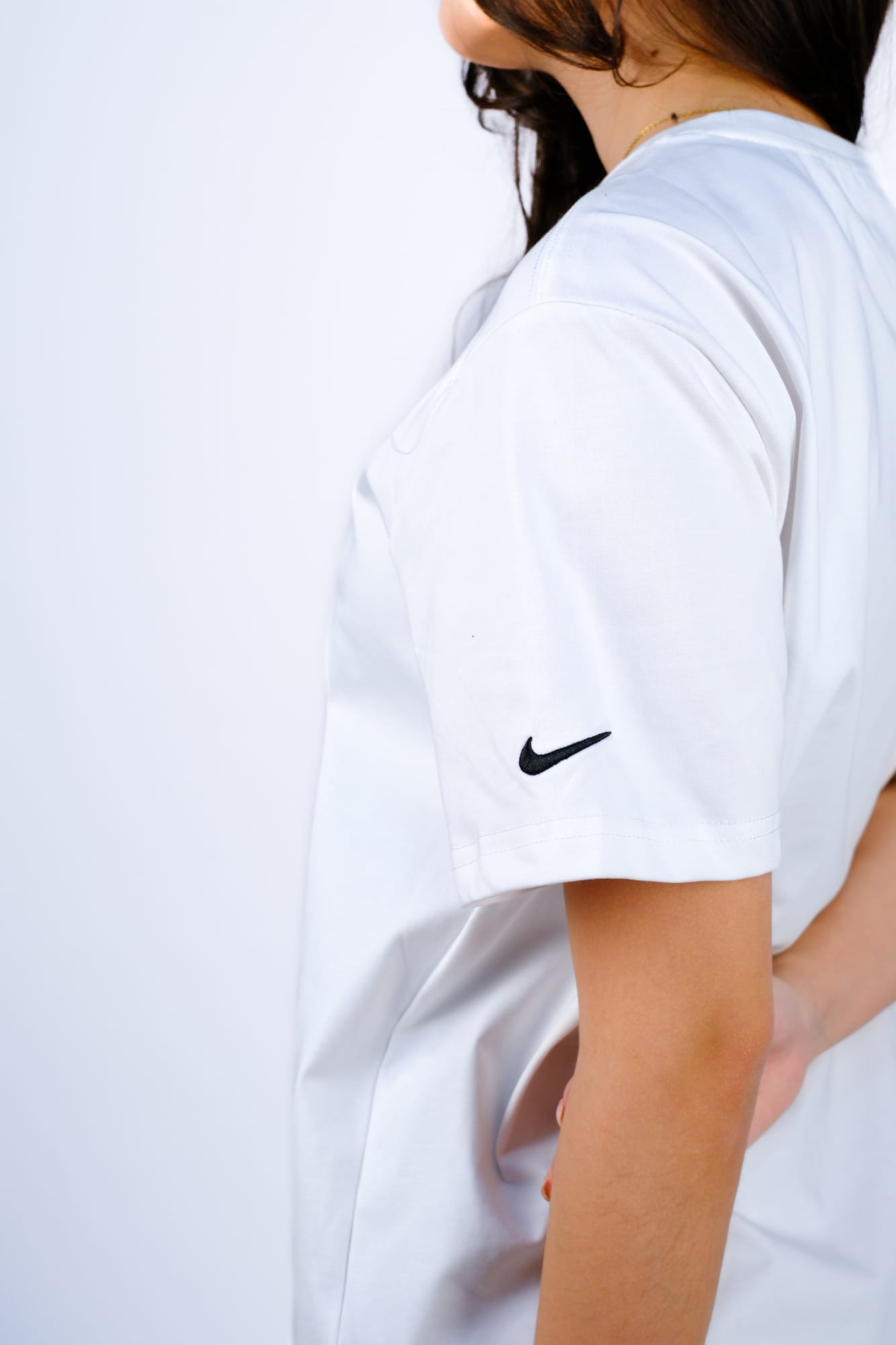 Футболка Nike swoosh оверсайз — Белый