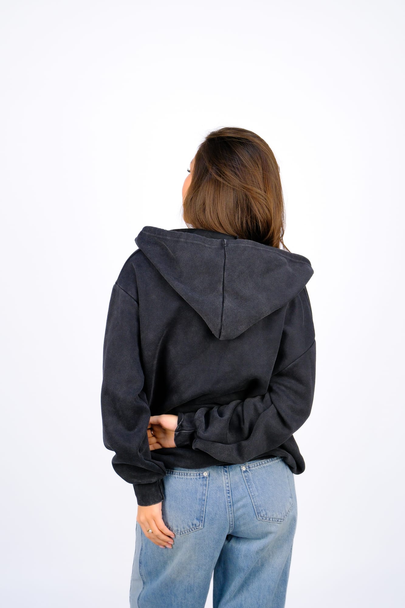 Худи зип вош — Чёрный