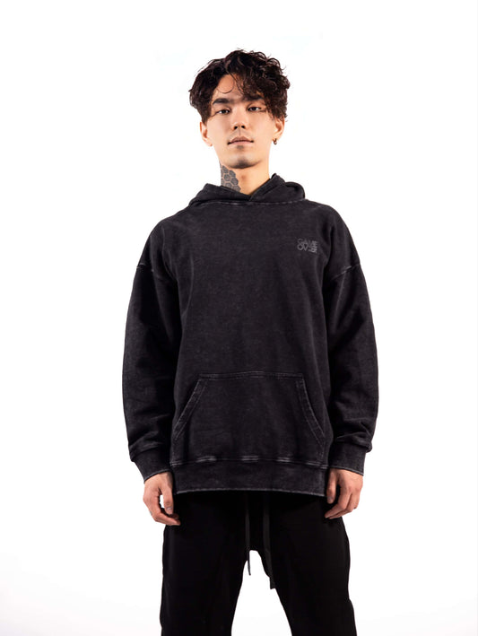 Hoodie GO Retro Dark Grey - GAMEOVERSHOP