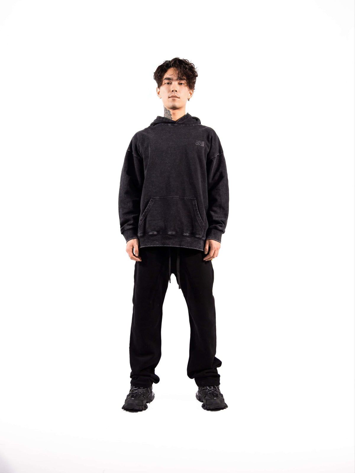 Hoodie GO Retro Dark Grey - GAMEOVERSHOP