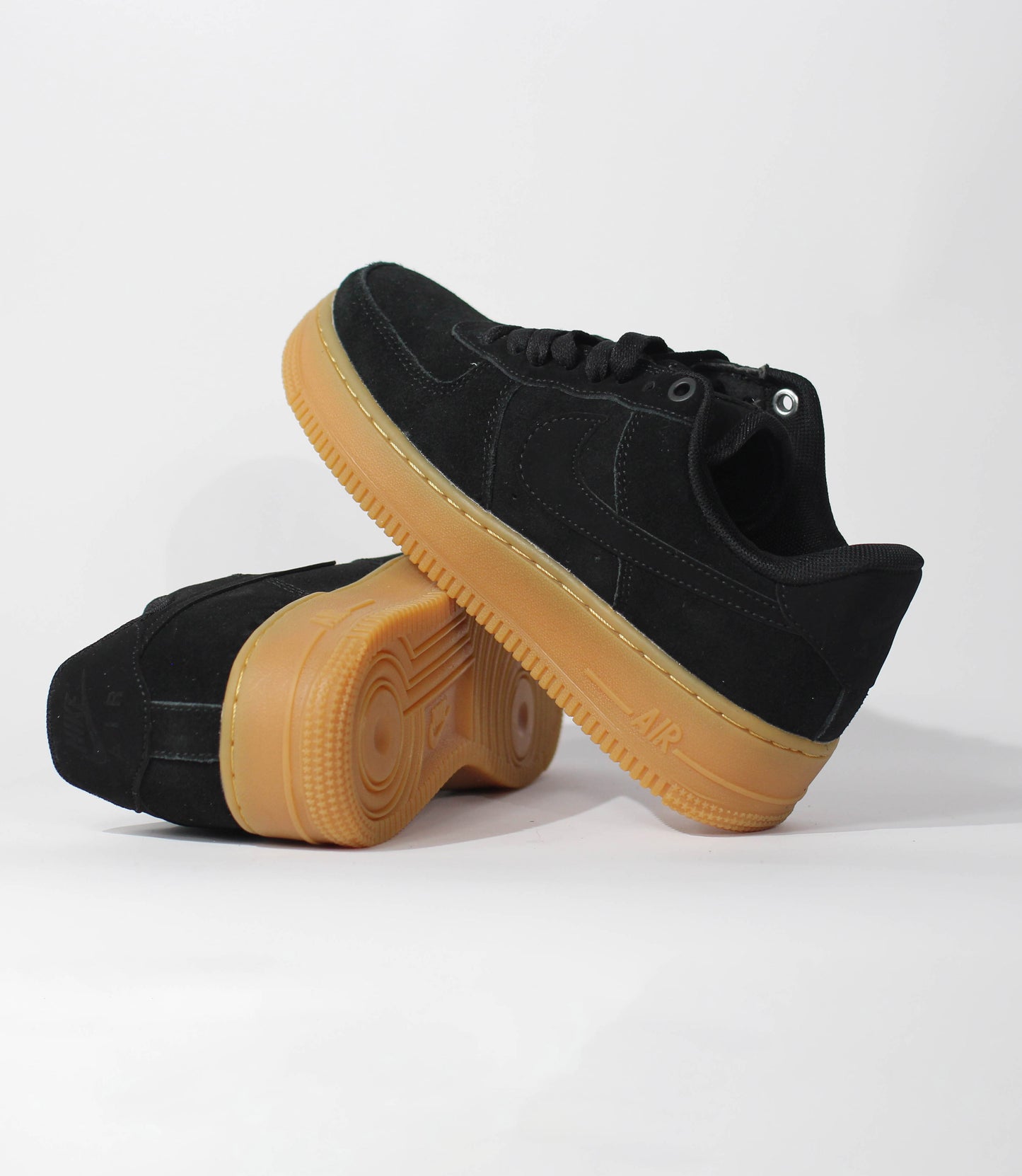 Кроссовки Air Force 1 Low Suede Pack Black - Luxe