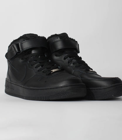 Кроссовки Air Force 1 Mid Winter Black - Premium