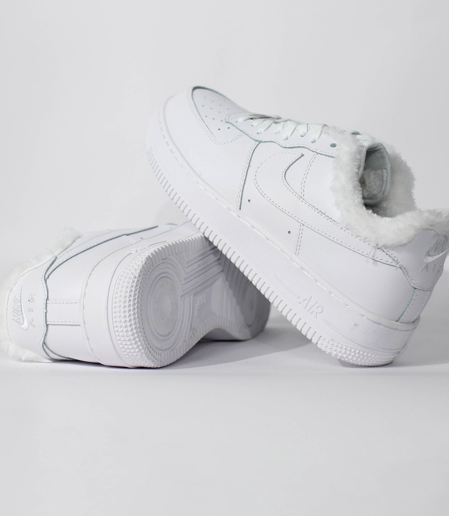 Кроссовки Air Force 1 Low White Fur - Luxe