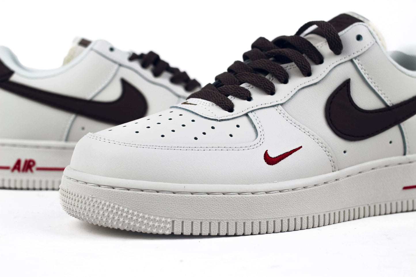 Кроссовки Nike Air Force 1 Low, Premium White Brown In