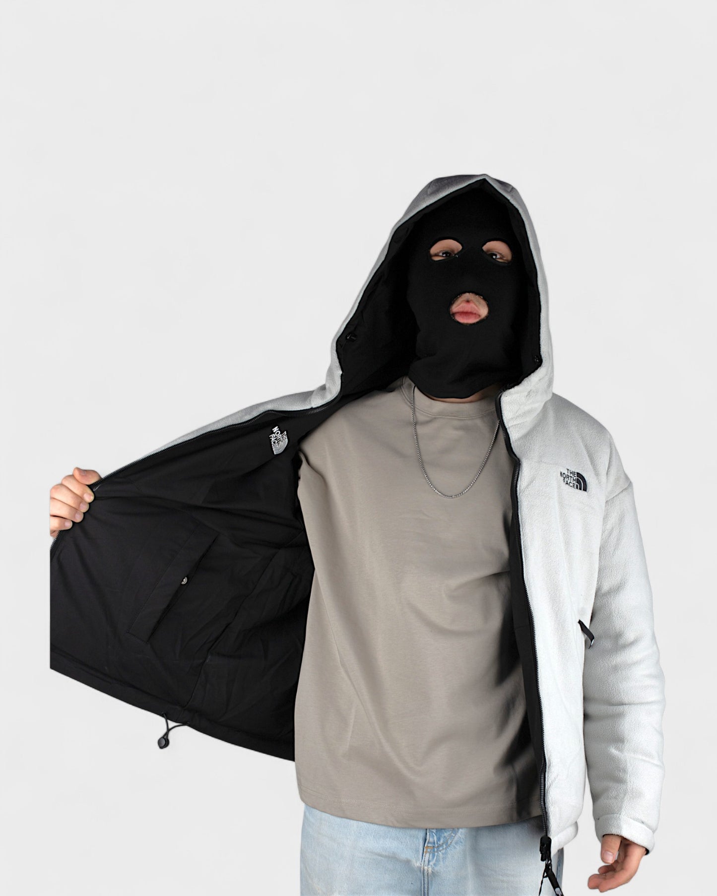 Куртка TNF 5838 Black Grey M (двухсторонняя)
