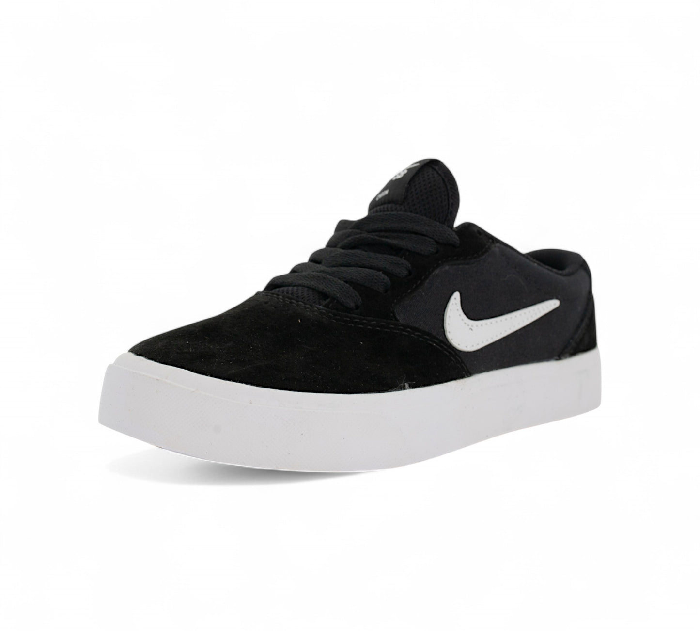 Nike Sb Charge Suede Black White K