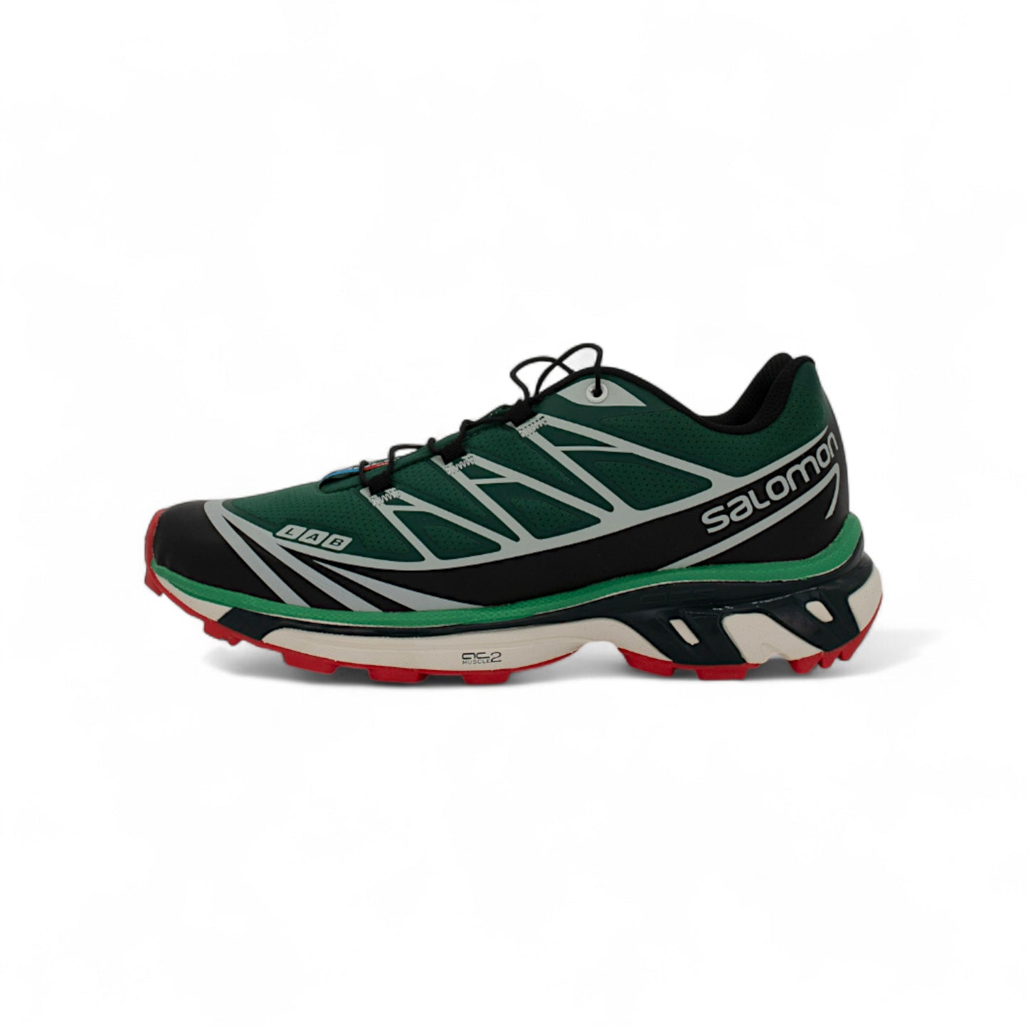 Кроссовки Salomon XT-Wings 2 Advanced, зеленые, вид сбоку