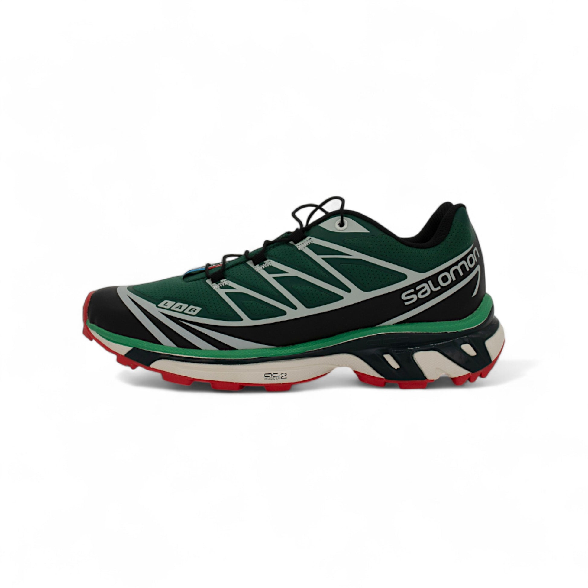 Кроссовки Salomon XT-Wings 2 Advanced, зеленые, вид сбоку
