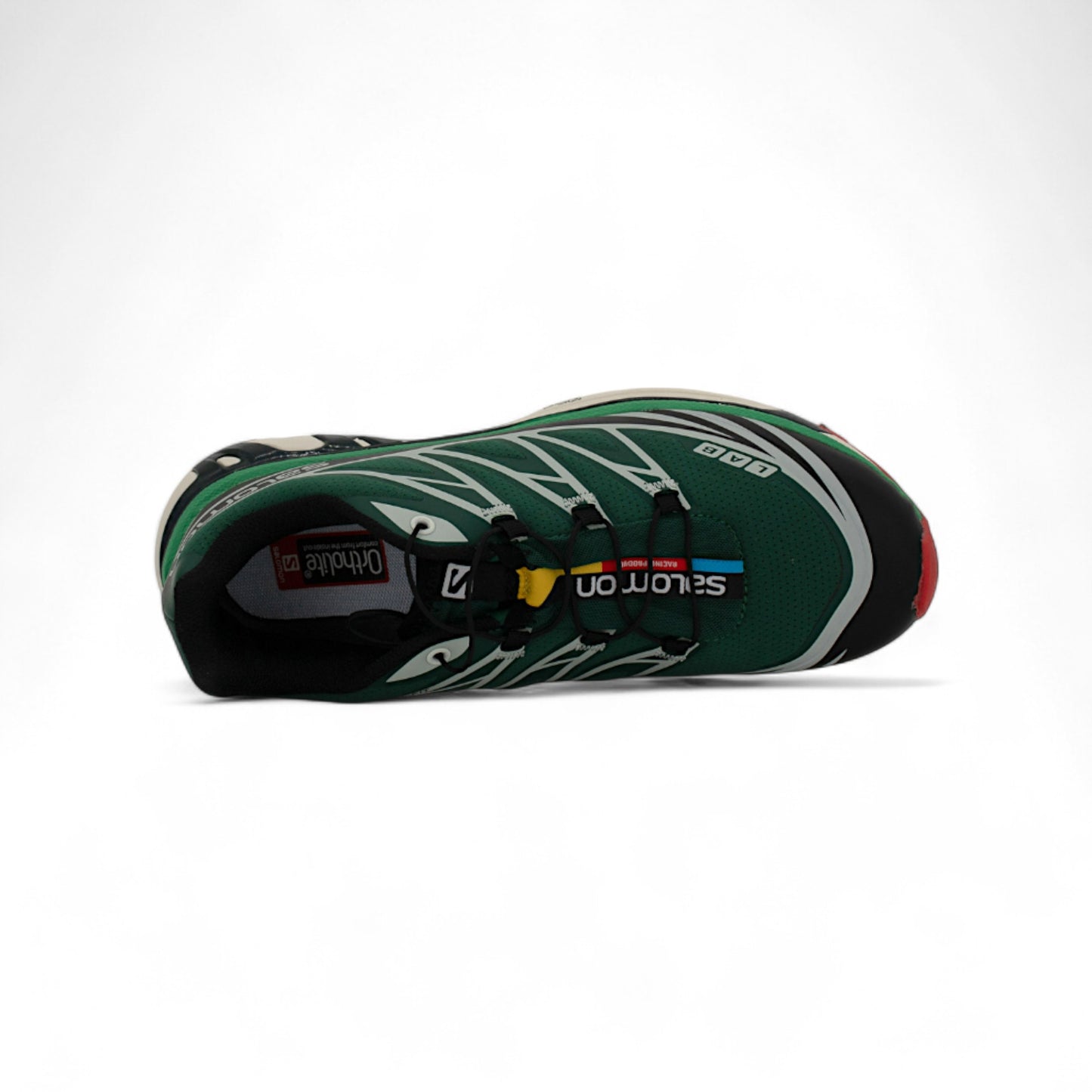 Кроссовки Salomon XT-Wings 2 Advanced, зеленые, вид сбоку
