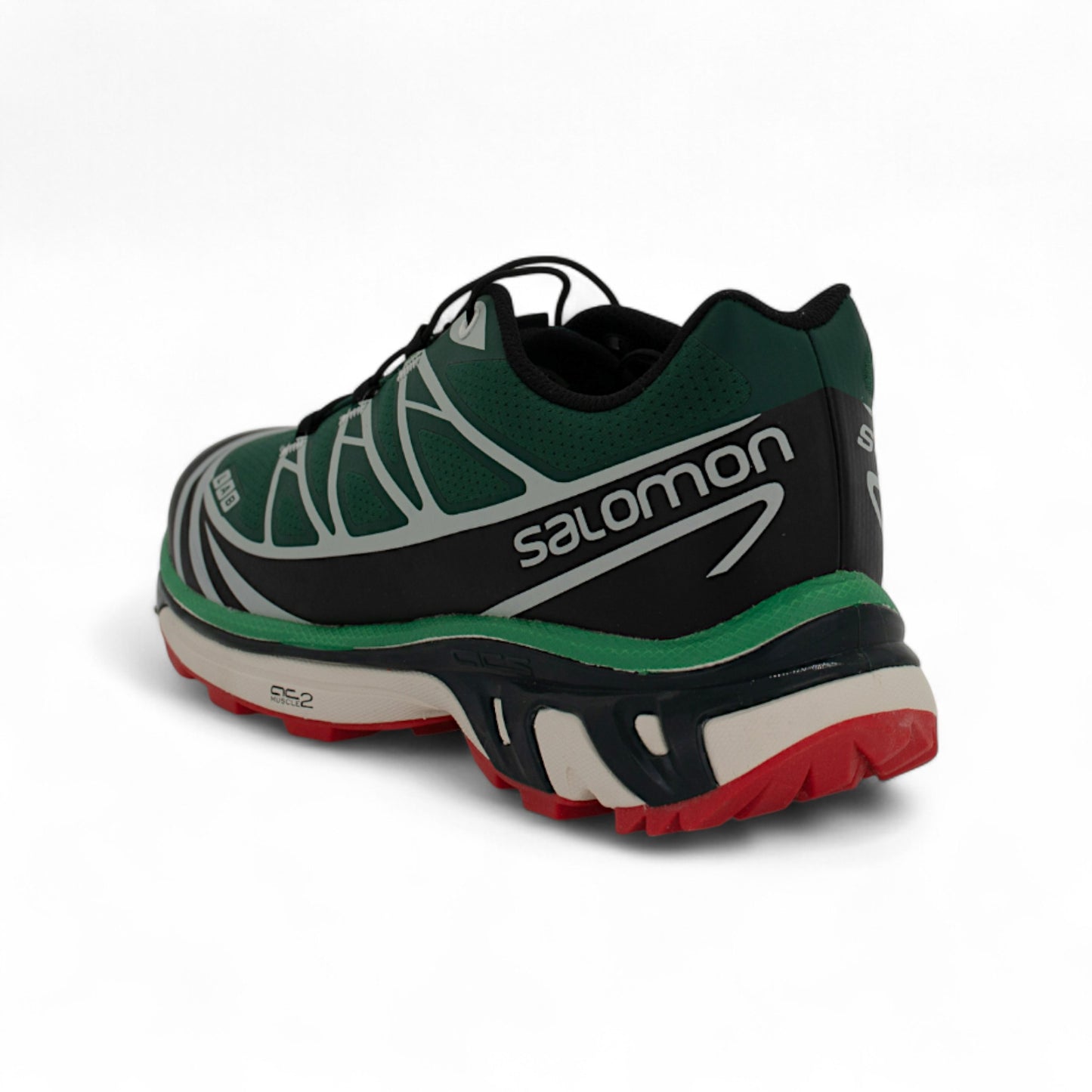 Кроссовки Salomon XT-Wings 2 Advanced, зеленые, вид сбоку