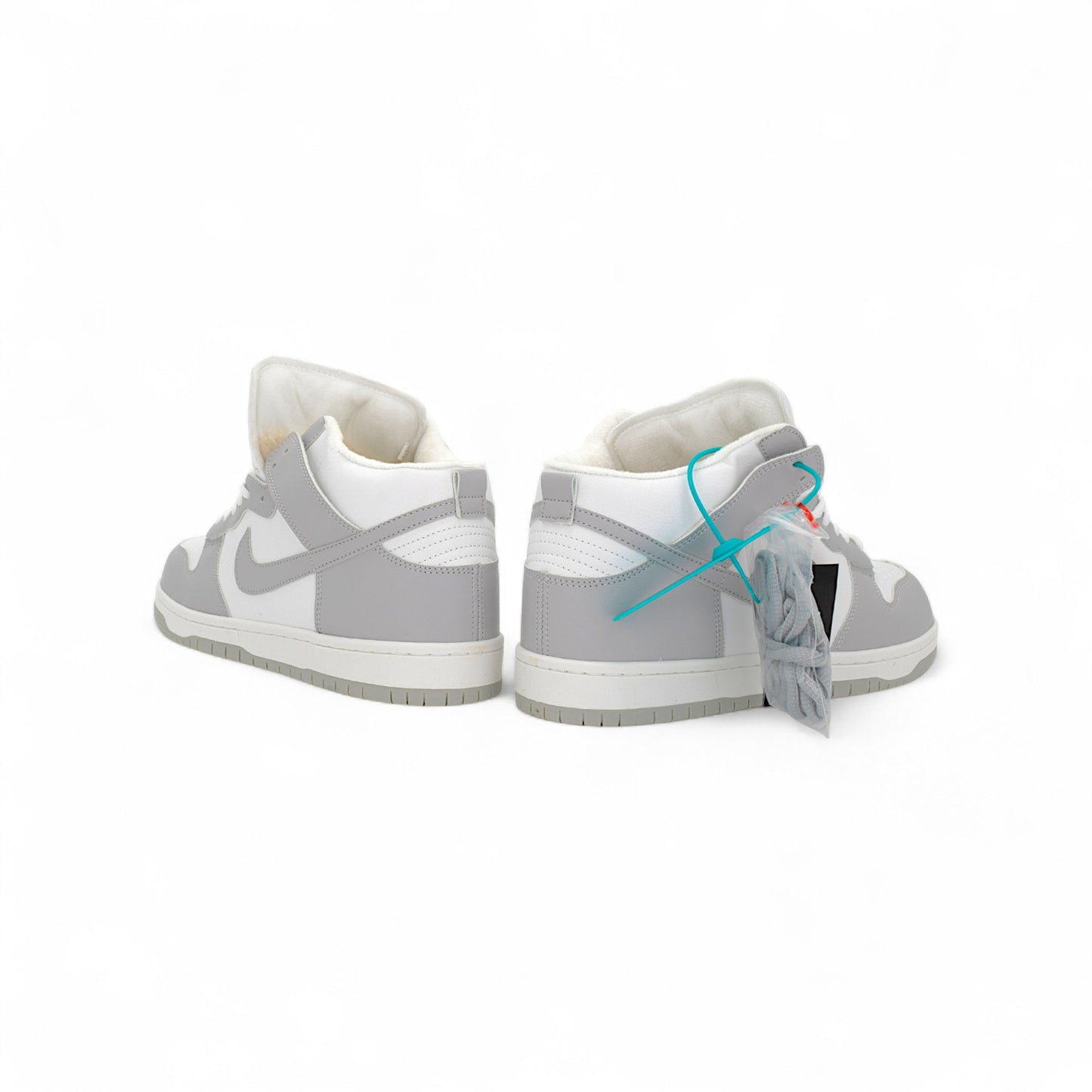 Nike Dunk High FUR – White/Grey Contrast Z