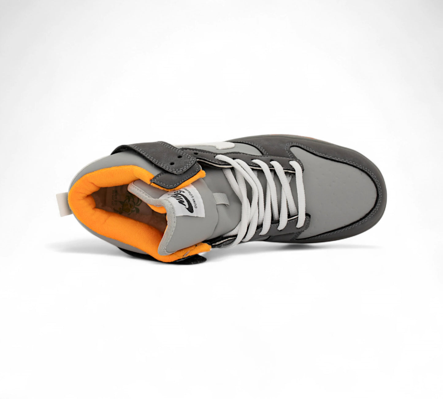 Nike SB Dunk High "Pigeon" – Grey/Orange FUR Z