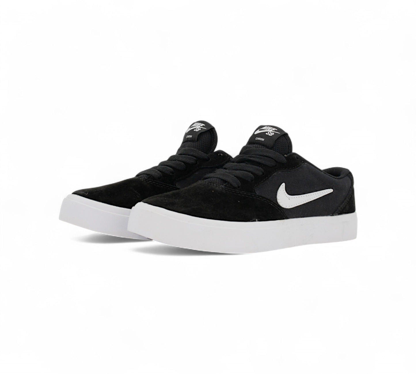 Nike Sb Charge Suede Black White K