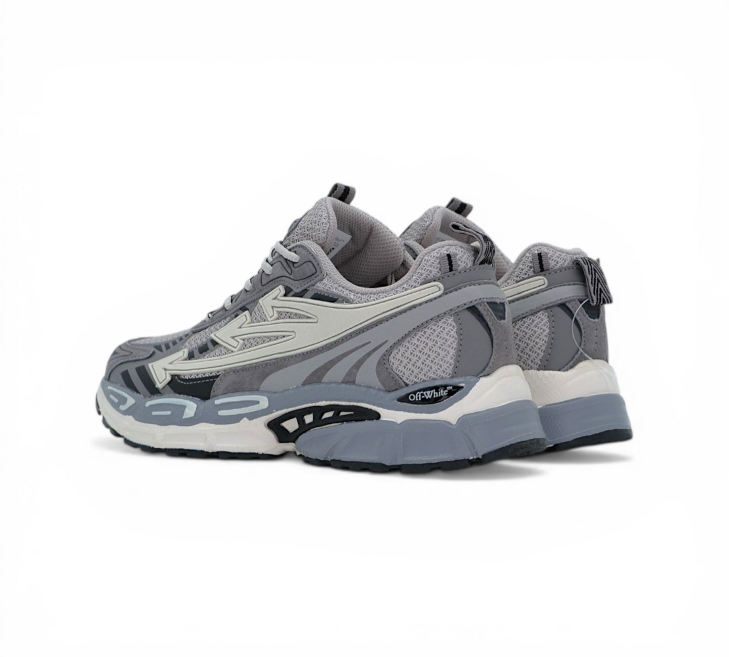 Кроссовки Off-White ODSY-1000 серые вид сбоку