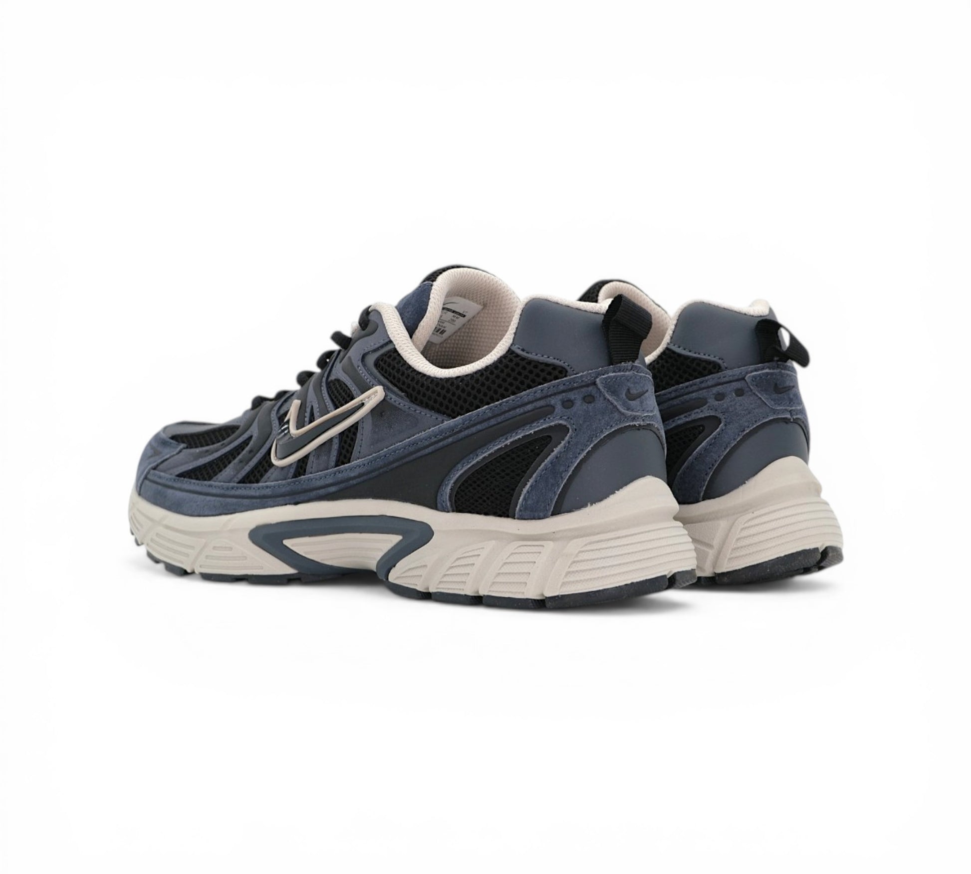Кроссовки Nike V2K Run, тёмно-синие, вид сбоку