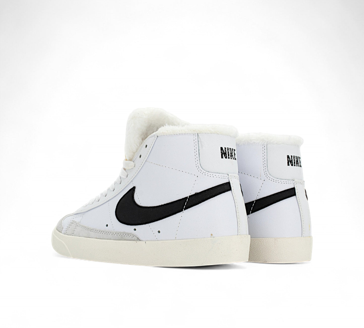Nike Blazer Mid 77 Vintage White Black Fur K