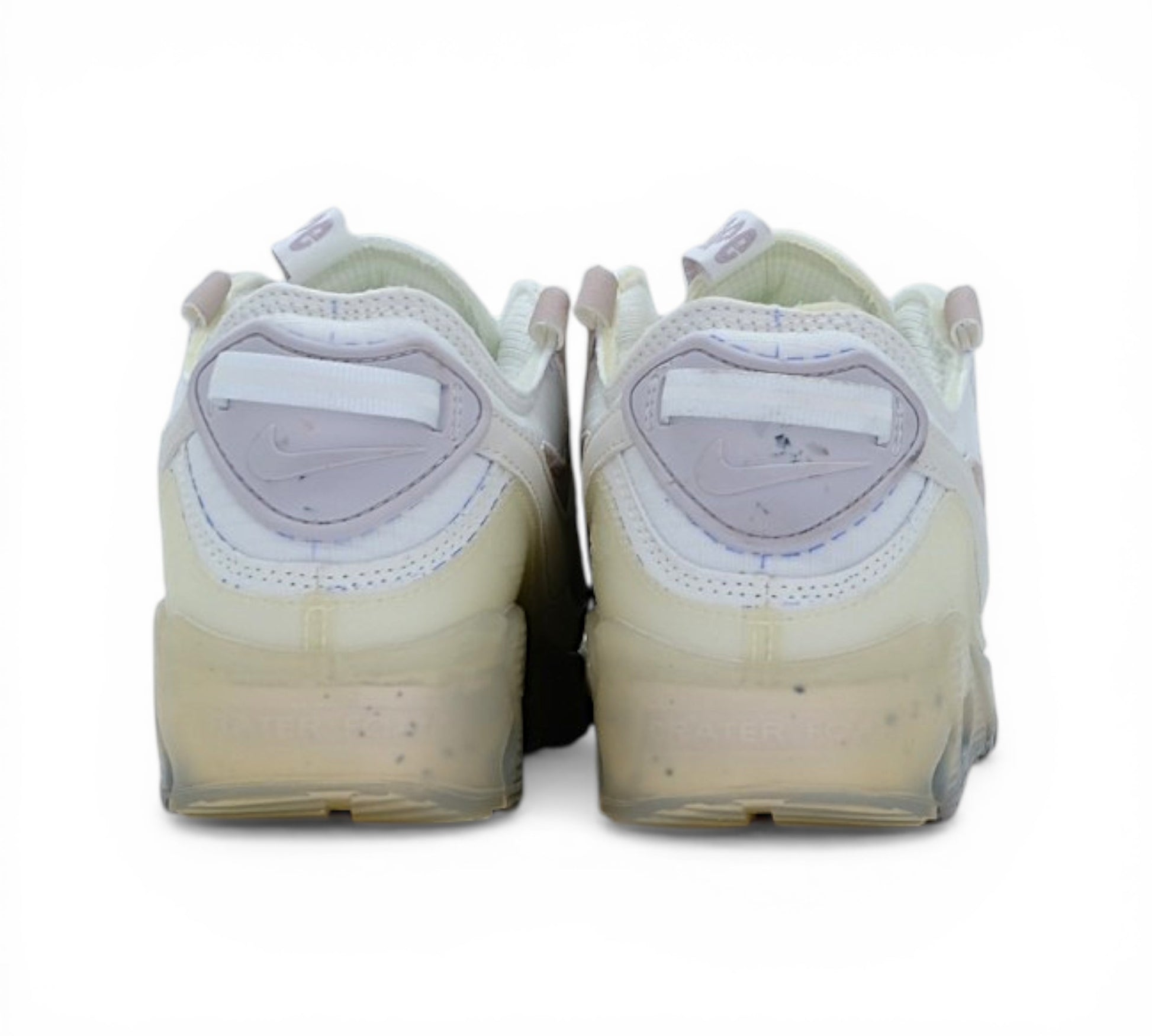 Кроссовки Nike Air Max Terrascape 90, бело-розовые, вид сбоку