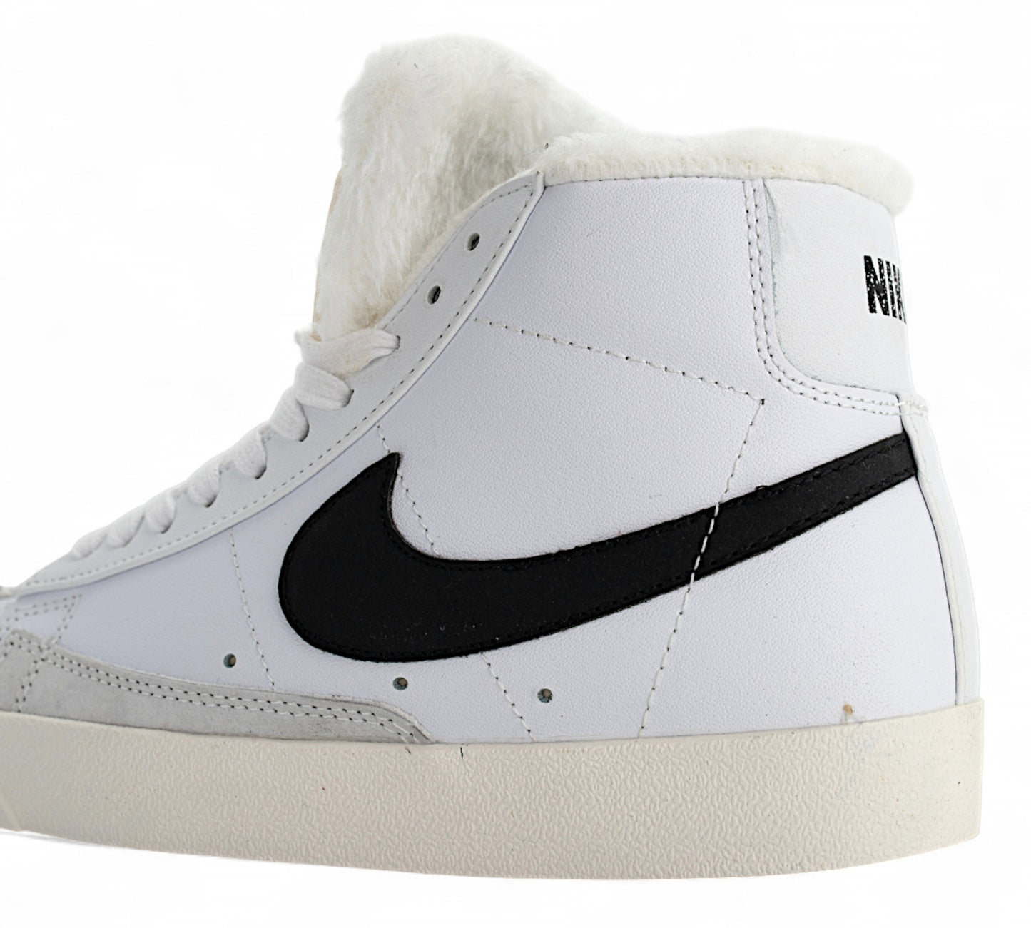Nike Blazer Mid 77 Vintage White Black Fur K