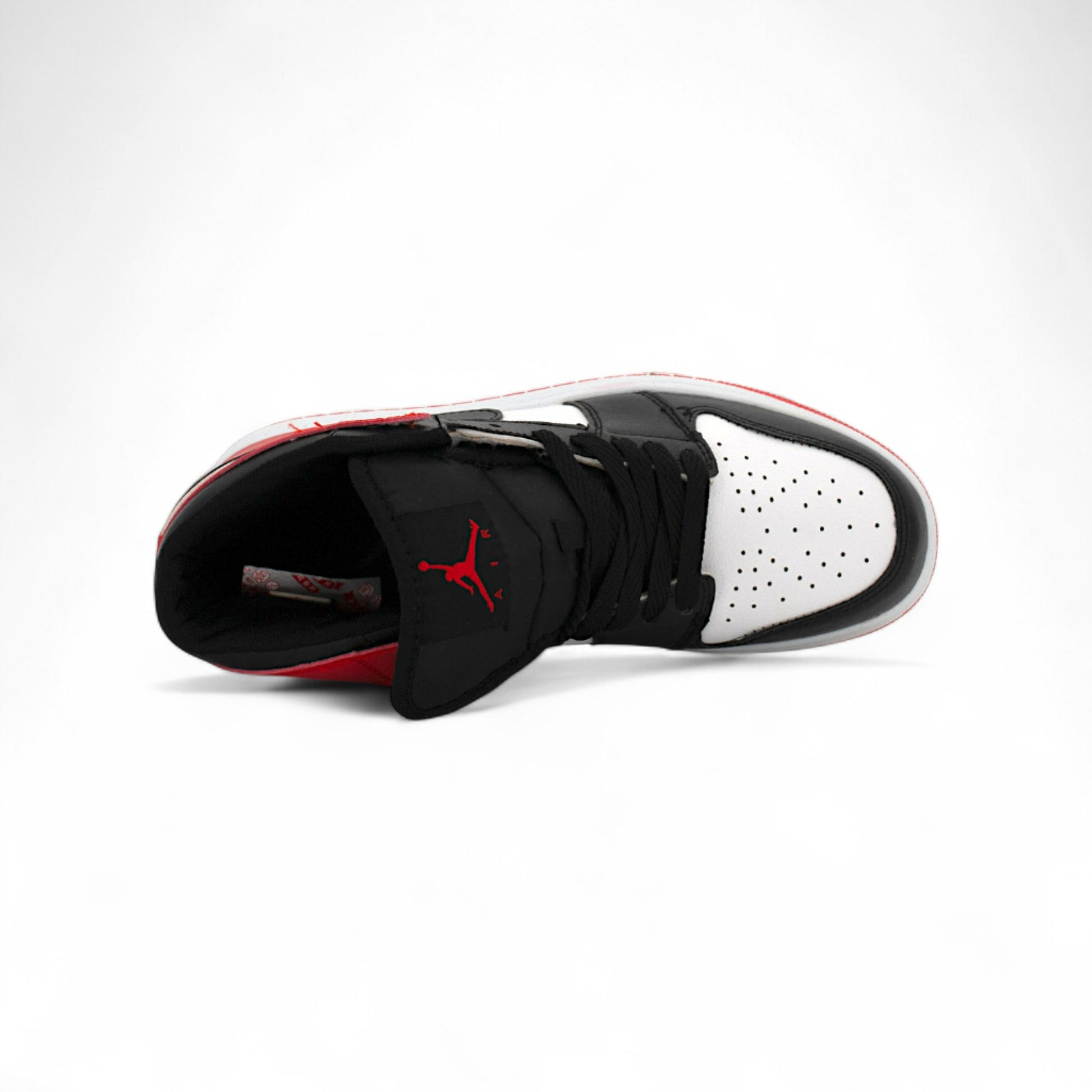 Air Jordan 1 Mid "Black/White/Red" — купить кроссовки Jordan в Алматы фото 7 | GAMEOVERSHOP