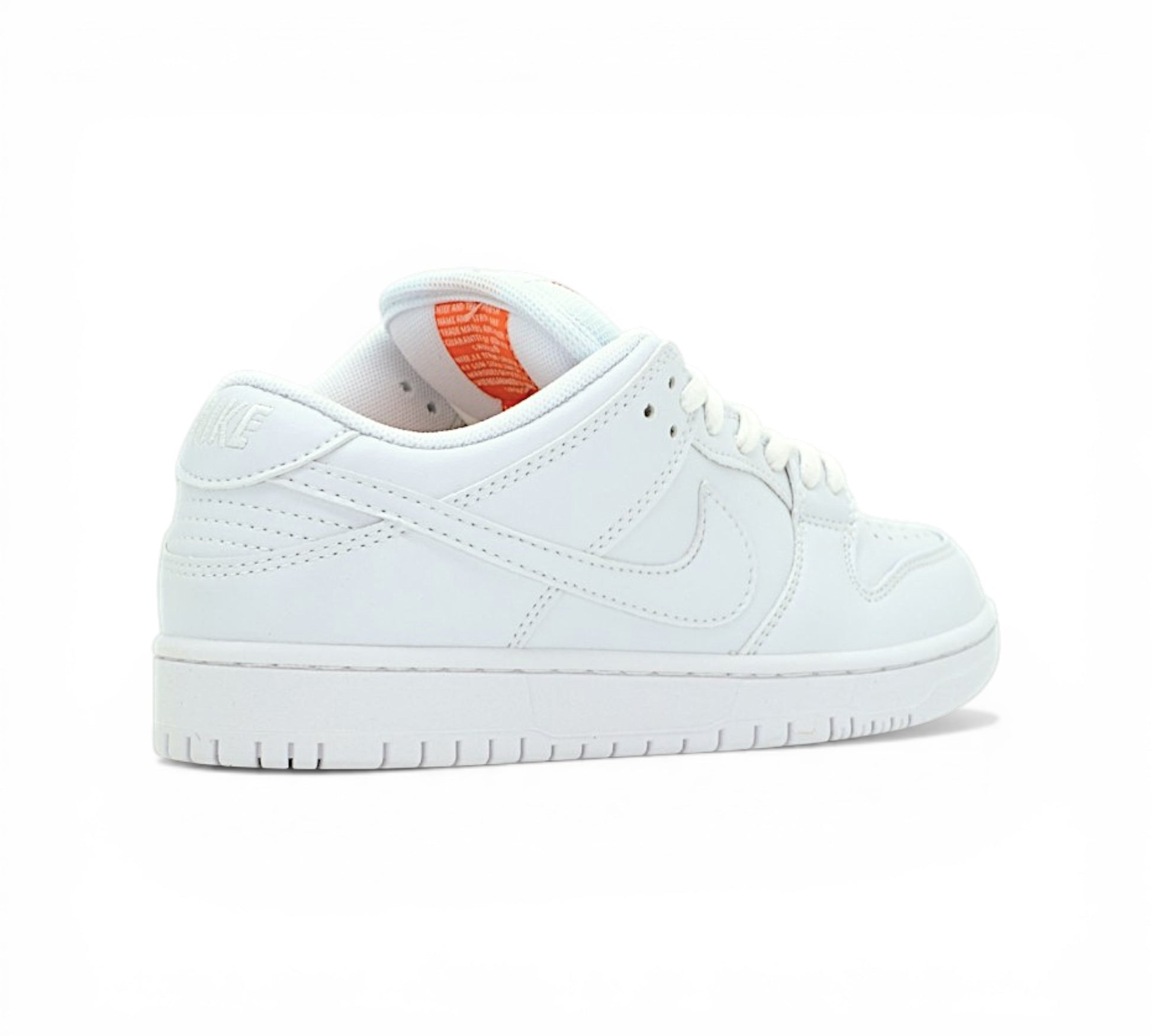 Кроссовки Nike Dunk Low, белые, вид сбоку