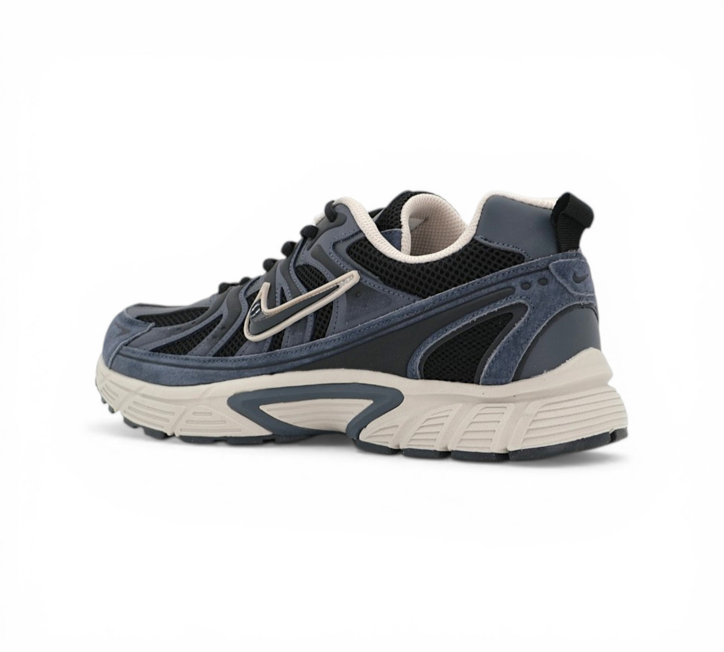 Кроссовки Nike V2K Run, тёмно-синие, вид сбоку