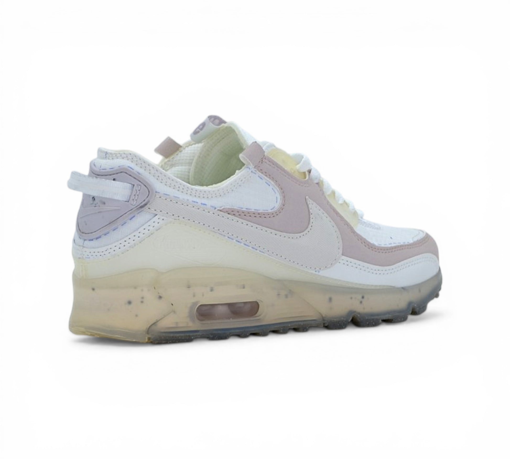 Кроссовки Nike Air Max Terrascape 90, бело-розовые, вид сбоку
