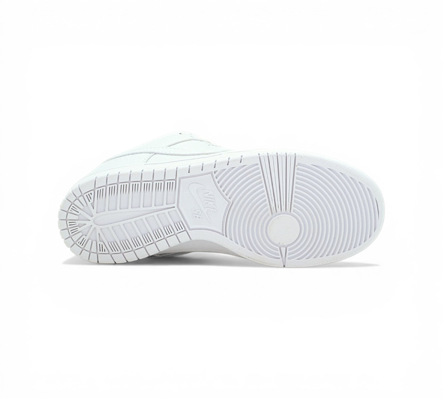 Кроссовки Nike Dunk Low, белые, вид сбоку