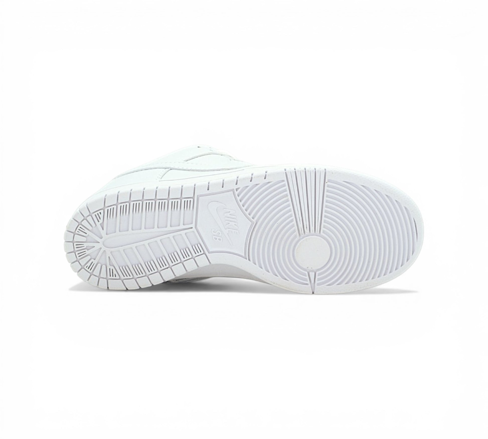Кроссовки Nike Dunk Low, белые, вид сбоку