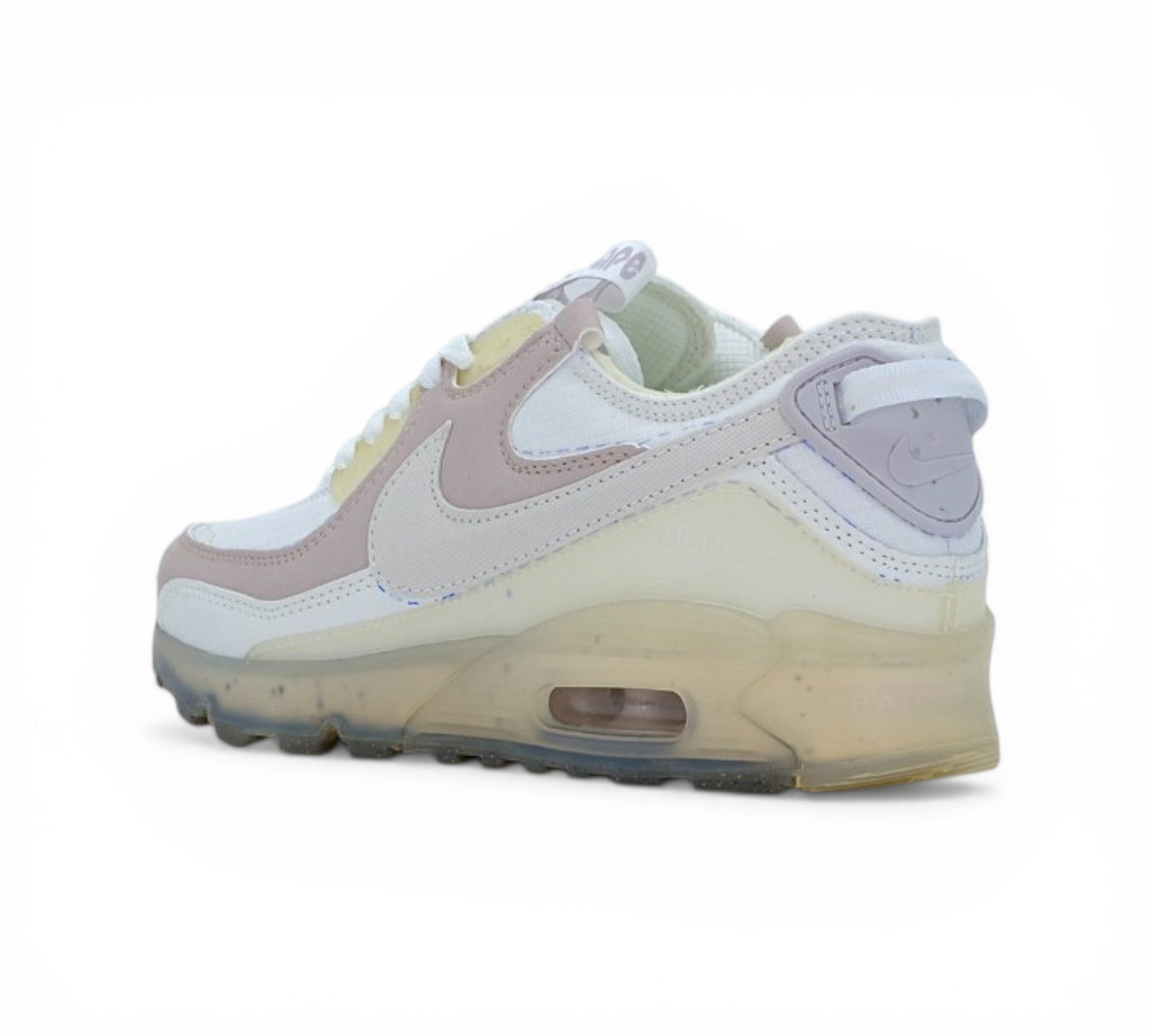 Кроссовки Nike Air Max Terrascape 90, бело-розовые, вид сбоку