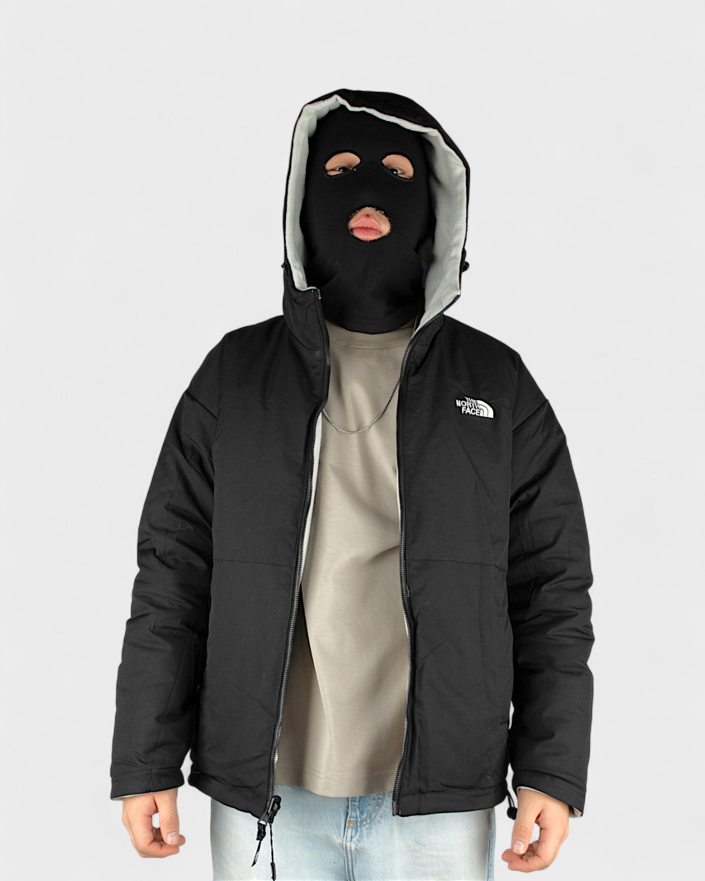 Куртка TNF 5838 Black Grey M (двухсторонняя)
