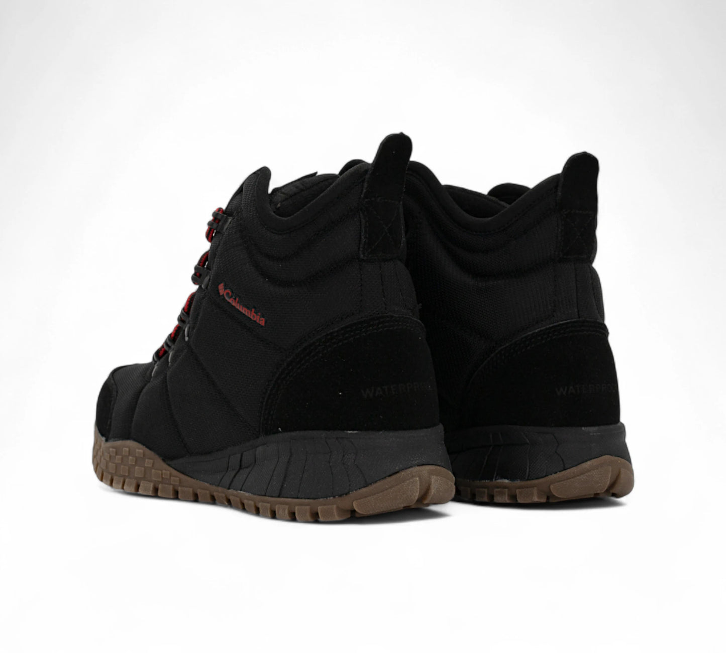 Columbia Trail Waterproof Boots Black & Red Z
