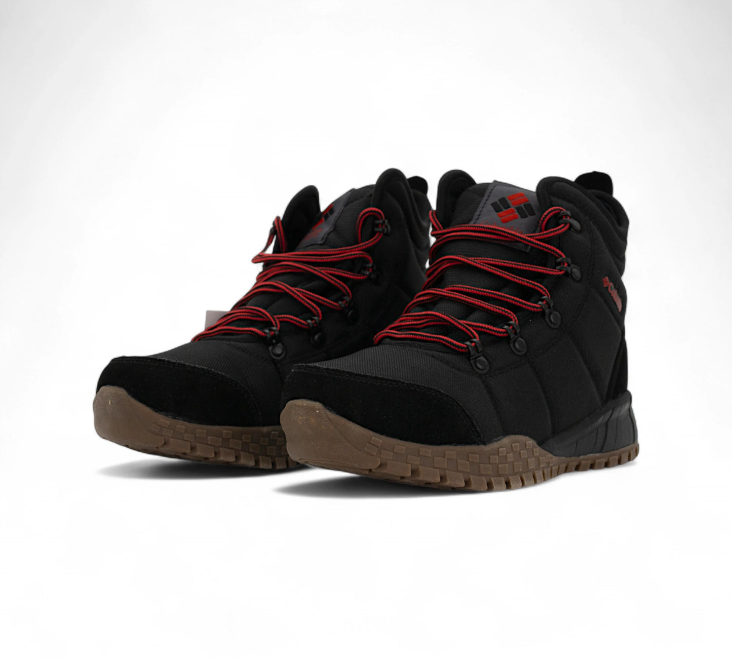 Columbia Trail Waterproof Boots Black & Red Z