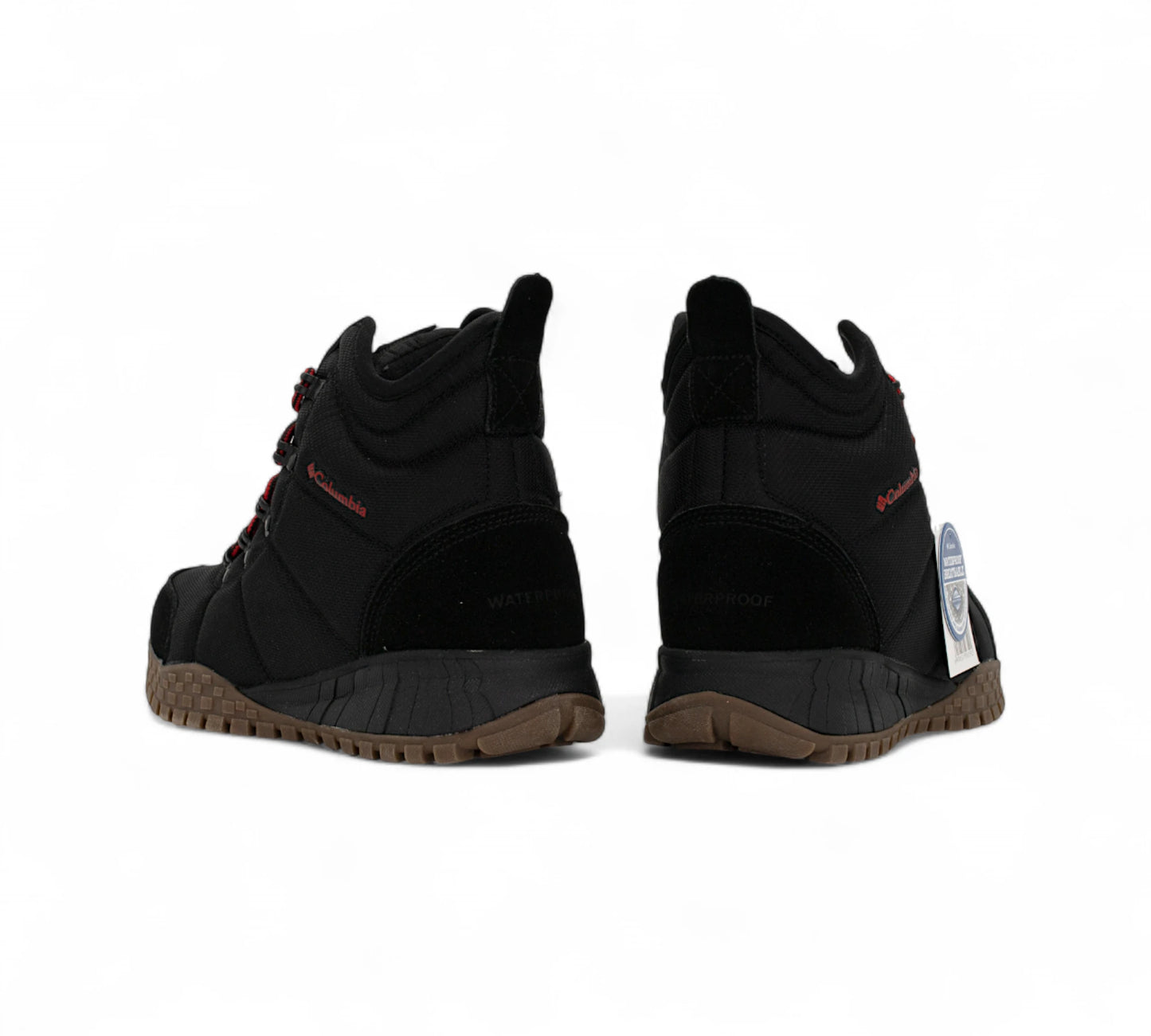 Columbia Trail Waterproof Boots Black & Red Z