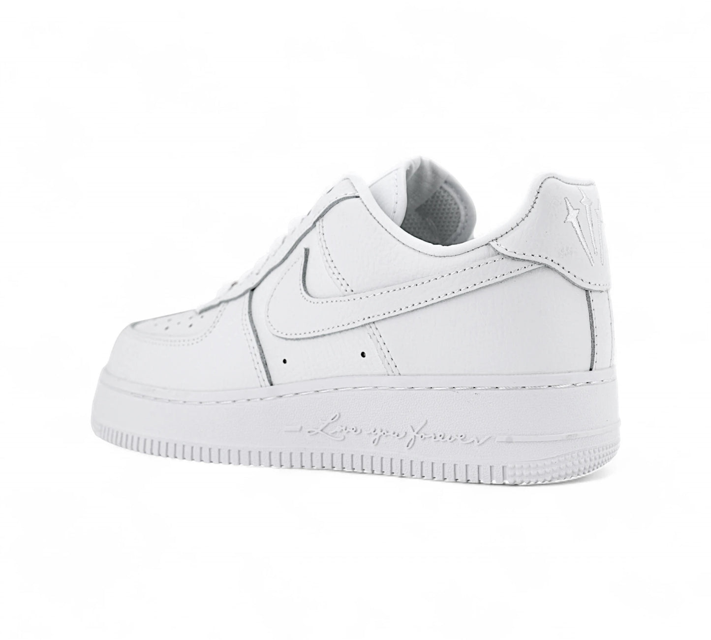 Nike Air Force 1 Low – Triple White (Love You Forever Edition) In