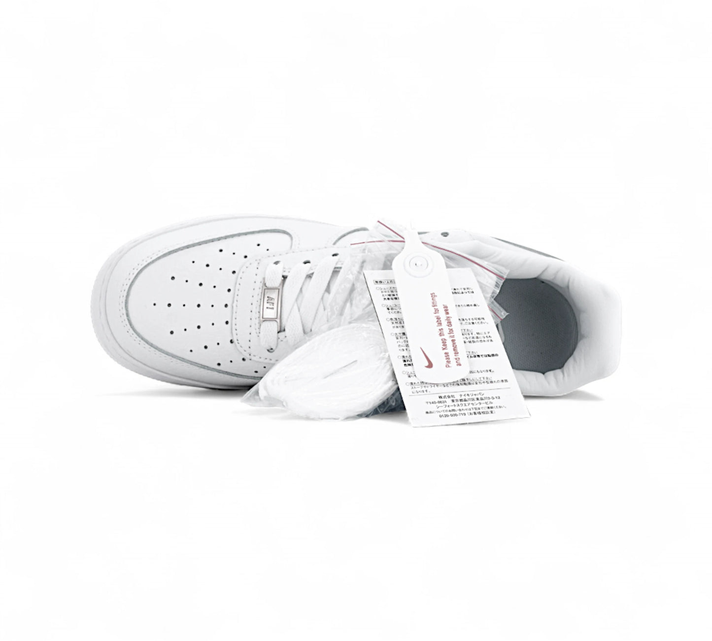 Nike Air Force 1 Low – Triple White (Love You Forever Edition) In