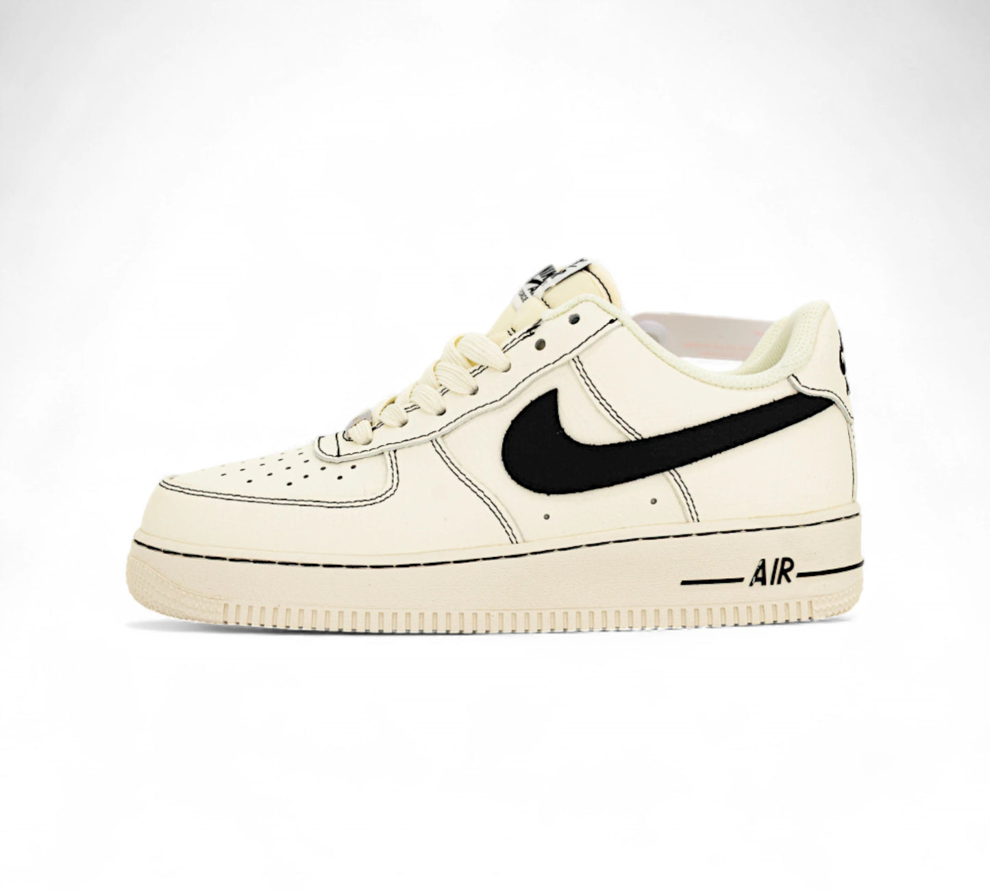 Nike Air Force 1 Low – Vintage Cream Black Swoosh In