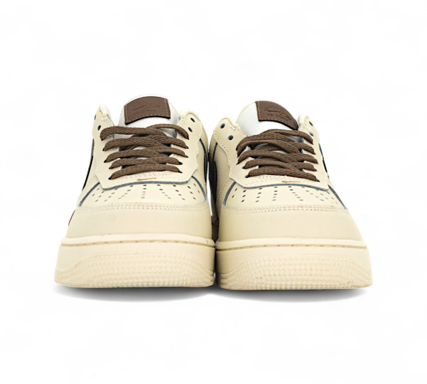 Nike Air Force 1 Low Premium White Brown Inv