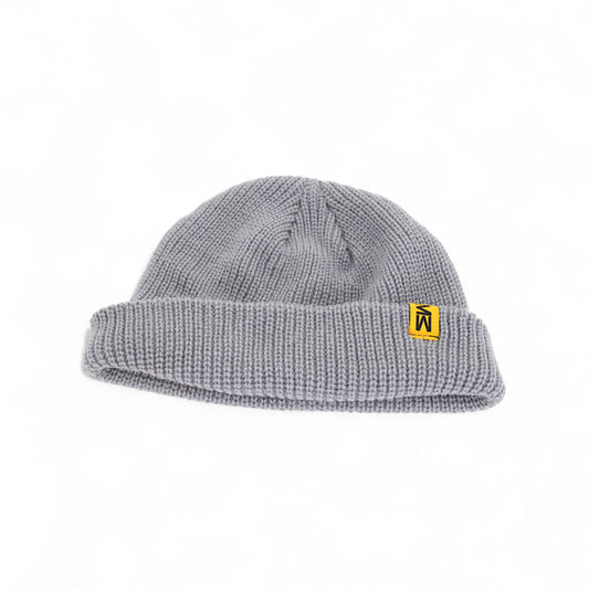 Шапка GAME OVER (Knitted grey/yellow logo) — купить кроссовки Шапка в Алматы фото 2 | GAMEOVERSHOP