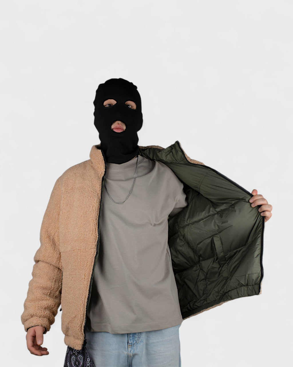 Куртка TNF 99-1 Green M (двyxcтopoнняя)